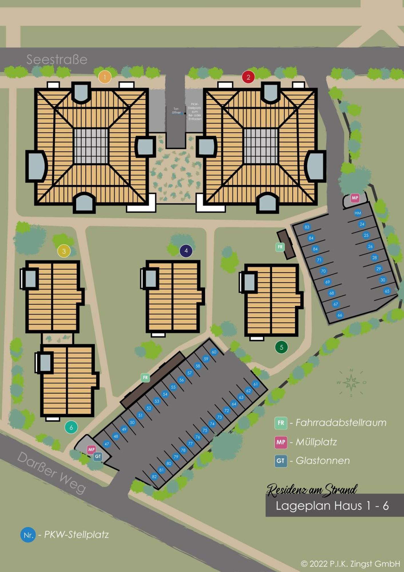 Residenz Am Strand Wohnung 1-11 Цингст Екстер'єр фото